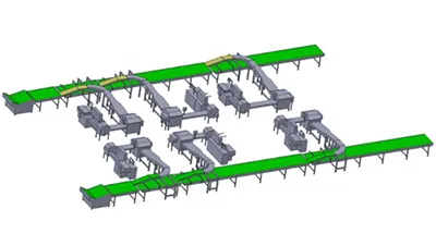 Ligne automatique d’emballage de biscuits
