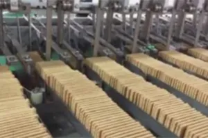 Ligne automatique d’emballage de biscuits