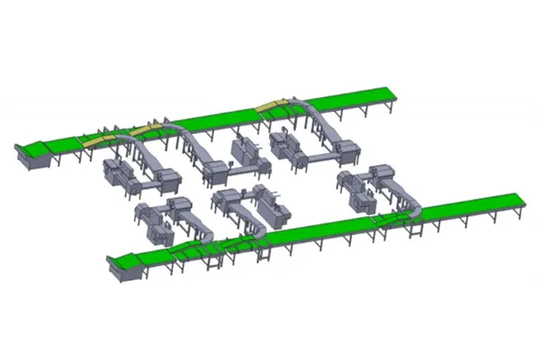 Ligne automatique d’emballage de biscuits