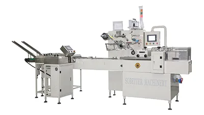 Machine de conditionnement horizontal sans barquette SF-G (conditionnement multi-servos de biscuits sur chant)